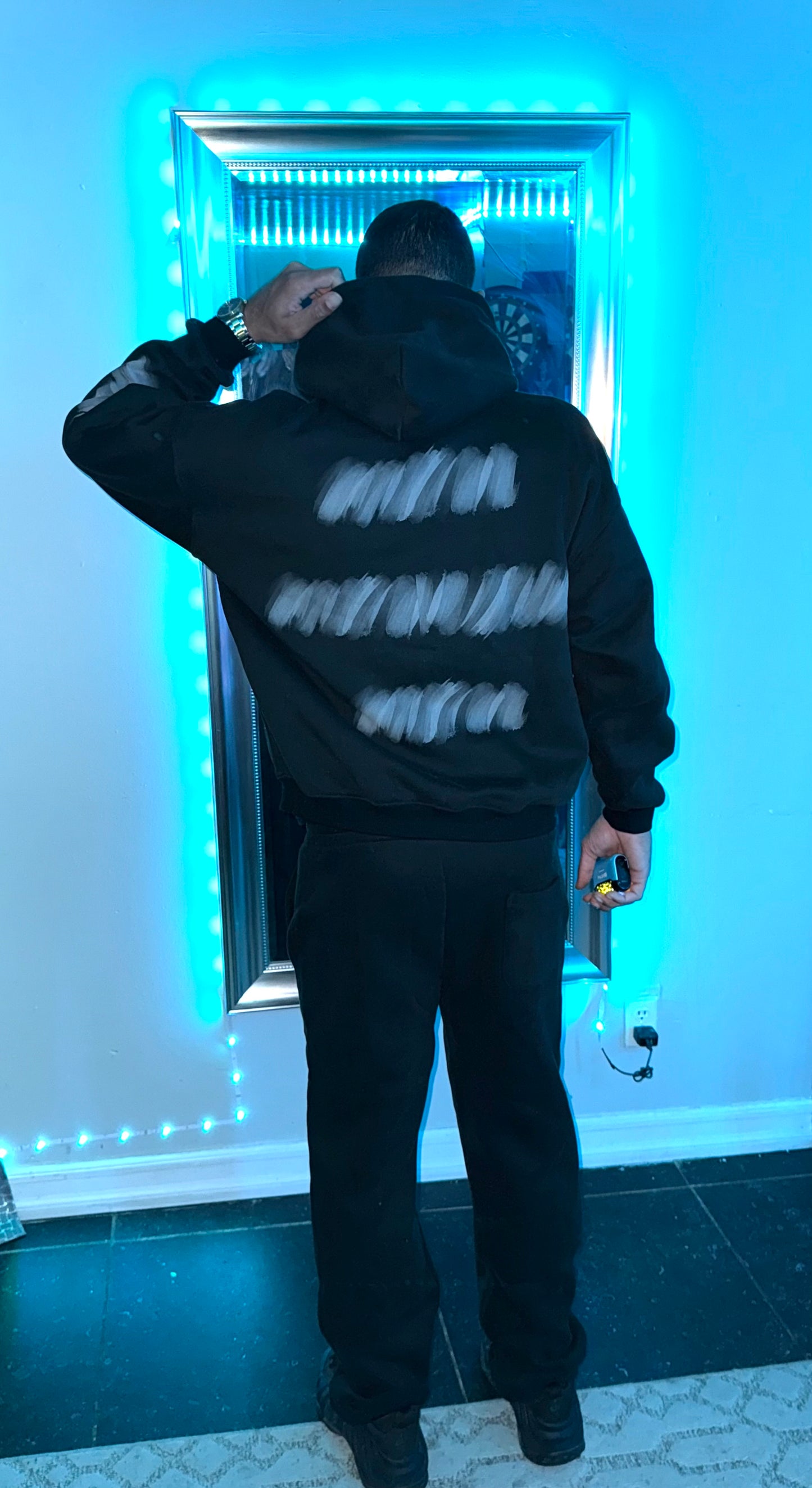 BLACK TEMP HOODIE