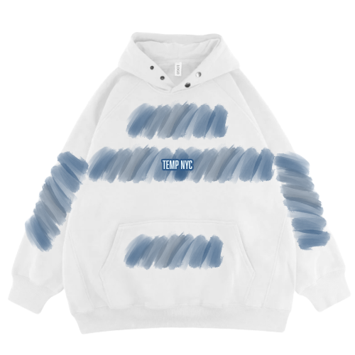 WHITE TEMP HOODIE 💙