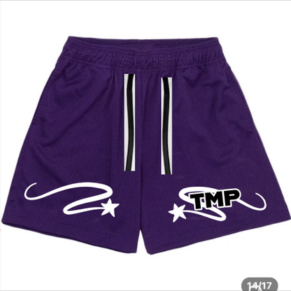 PURPLE TEMP SHORTS