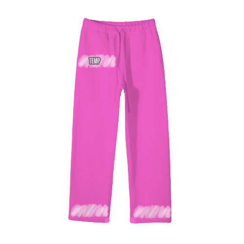 PINK TEMP SWEATPANTS